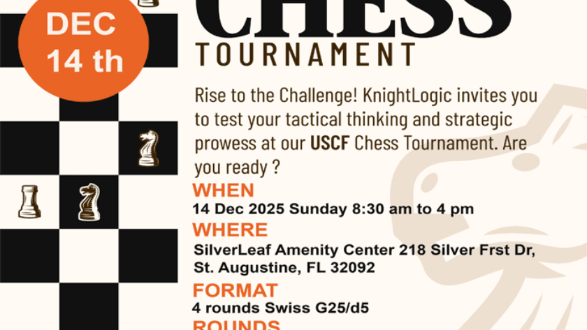 KnightLogic Winter 2025 - St. Augustine FL banner