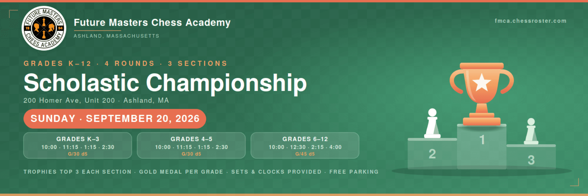 FMCA Scholastic Championship banner